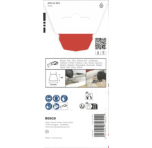Lame de scie multifonction Bosch ATZ 52 SFC HCS pour outils multifonctions oscillants, largeur 52 millimètres, profondeur 40 millimètres.