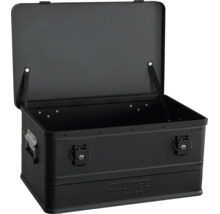 Offene Alutec Aluminium Transportbox zur Lagerung und zum Transport von Werkzeug und Zubehör
