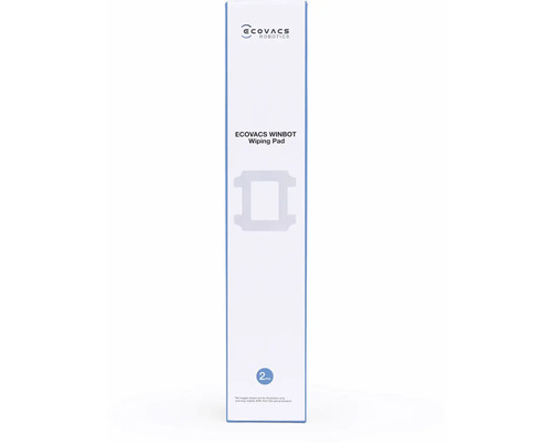Ecovacs Robotics Logo auf der Verpackung der Winbot Wischpads für Fensterreiniger mit zwei Stück Inhalt