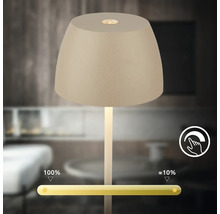 Lampe de table moderne avec abat jour et fonction variateur tactile