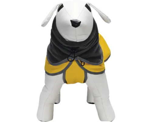 Manteau pour chien avec col polaire en matériau résistant aux intempéries