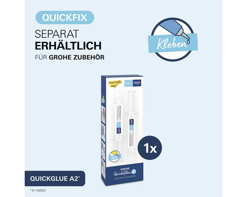 Kit de colle Grohe QuickGlue A2 pour accessoires de salle de bain en emballage