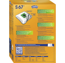 Sac aspirateur Swirl S 67 avec filtre MicroPor Plus en matériaux recyclés pour divers modèles d aspirateurs Siemens et Bosch