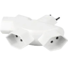 Adaptateur prise triple pour eurofiches au design compact