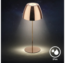 Moderne LED Tischleuchte mit Touchschalter, spritzwassergeschützt nach IP44 Standard für den Innen- und Außenbereich.