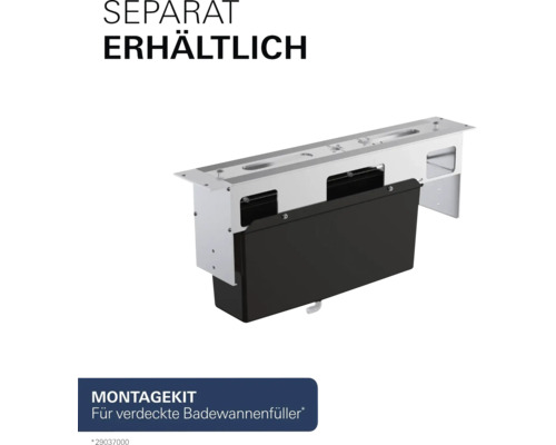 Kit de montage pour remplissage de baignoire encastré pour installation dans les salles de bains.
