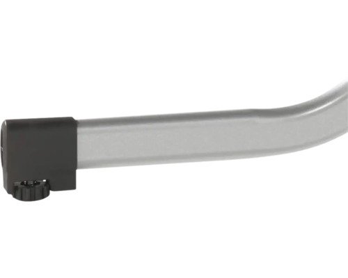 Tube en métal d un pied réglable avec embout en plastique noir