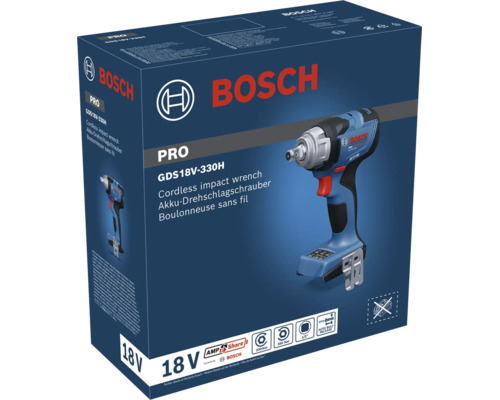 Boulonneuse sans fil Bosch GDS 18V-330 H dans son emballage