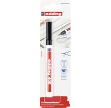 Edding 400 Permanentmarker mit 1 Millimeter Strichbreite auf Blisterkarte inklusive Nachfüllfunktion für verschiedene Materialien.