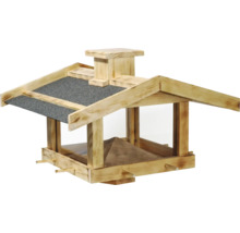 Vogelhaus aus Holz mit Dachschindeln für den Garten