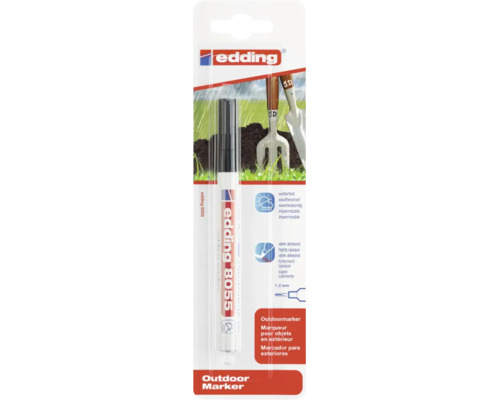 Edding 8055 Outdoormarker für den Außeneinsatz mit 1 bis 2 Millimeter Strichbreite in der Blisterverpackung.