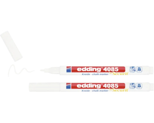 Deux marqueurs craie Edding 4085 pour surfaces lisses