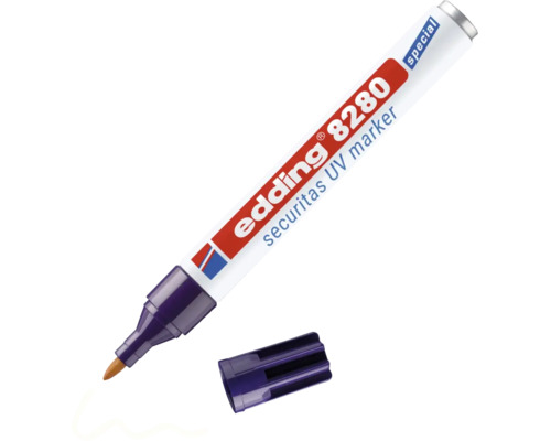Marqueur UV Edding 8280 Securitas avec capuchon retiré
