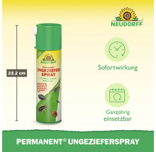 Neudorff Permanent Ungezieferspray zur Bekämpfung von fliegenden und kriechenden Insekten, Höhe 23,2 Zentimeter, mit Sofortwirkung.