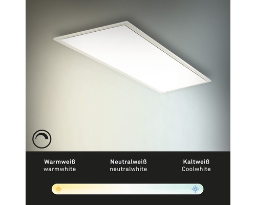 Plafonnier LED rectangulaire avec température de couleur réglable