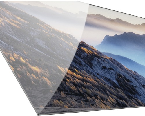 Acrylglasbild mit Bergmotiv