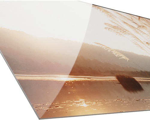 Image en verre acrylique avec motif de paysage