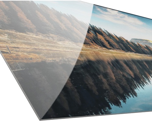 Image en verre acrylique avec motif de paysage