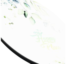 Décoration avec motif de plantes et l''inscription Ceci est mon endroit heureux