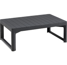 Rechteckiger Gartentisch aus Kunststoff in Rattanoptik