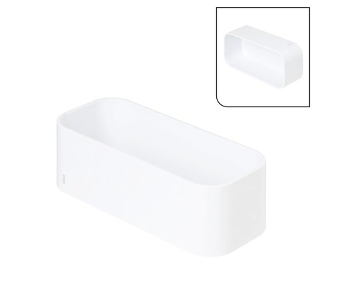 Boîte de rangement blanche pour la salle de bain