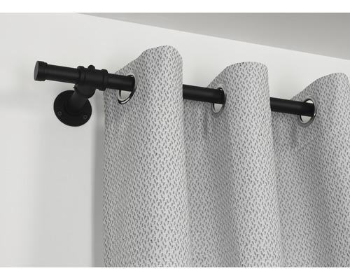 Tringle à rideaux en métal avec rideau