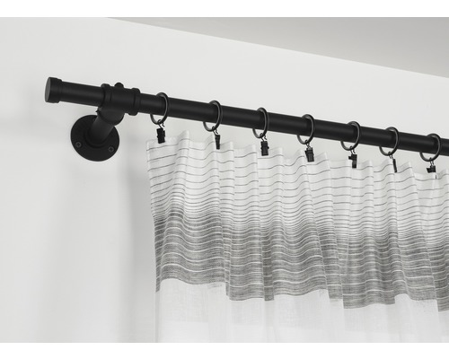 Tringle à rideaux avec anneaux et rideau