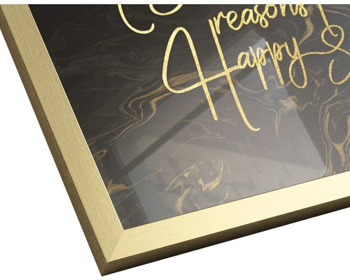 Dekoratives Bild mit abstraktem Hintergrund und Schrift in einem Rahmen