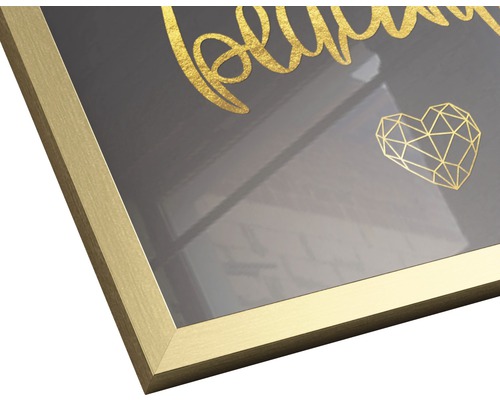 Gerahmtes Bild mit Motiv und goldenem Rahmen