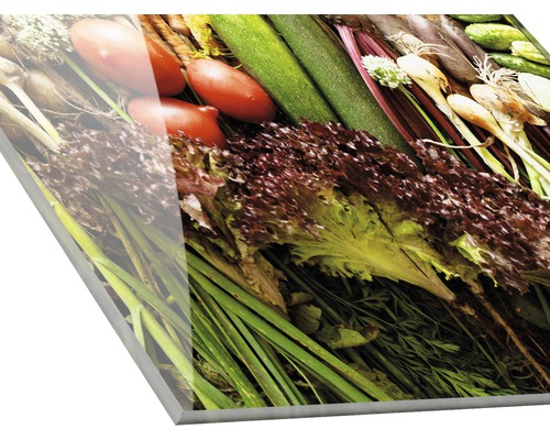 Acrylglasbild mit Gemüsemotiv