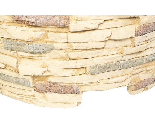 Détail d''un parement mural aspect pierre