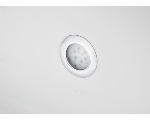 Badezimmerbeleuchtung mit runder LED-Einbauleuchte