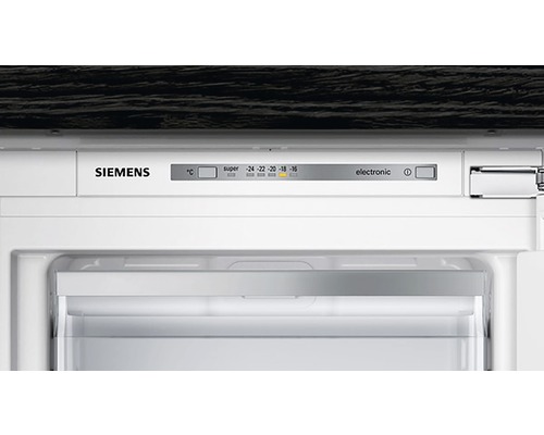 Logo Siemens et affichage de la température d''un réfrigérateur