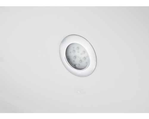 LED-Einbaustrahler mit Chromrand