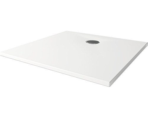 Quadratische Duschwanne mit Ablauf