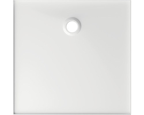 Quadratische Duschwanne mit Ablauf