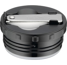 Thermos Trinkbecherdeckel aus Kunststoff und Metall