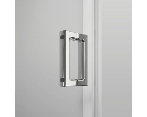 Poignée métallique pour une cabine de douche