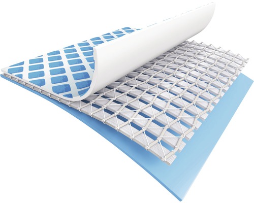 Structure d''un drain avec non-tissé