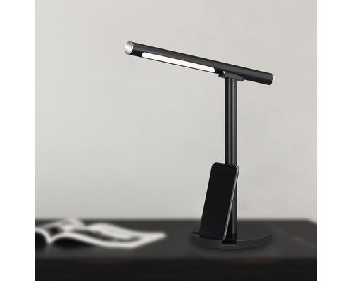 Schreibtischlampe mit Smartphone Halterung