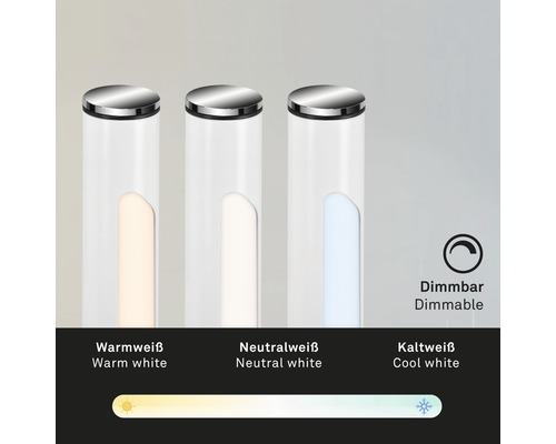 Dimmbare Lampe mit Farbtemperaturanzeige