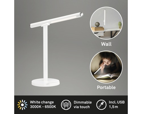 LED Tischleuchte mit Dimmfunktion und USB Anschluss