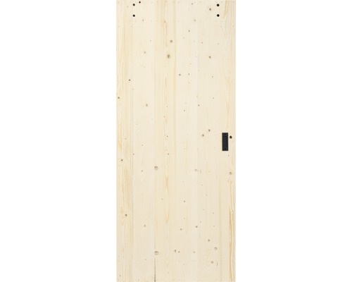 Holztür mit Beschlägen