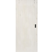 Schiebetür-Komplettset Barn Door Vintage weiss grundiert ZBrace Speichen 95x215 cm inkl. Türblatt,Schiebetürbeschlag,Abstandshalter 40 mm und Griff-Set-thumb-2