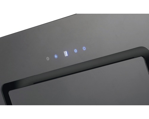 Vue détaillée d''une hotte aspirante avec panneau de commande