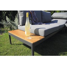 Gartensitzgruppe mit Flasche und Glas