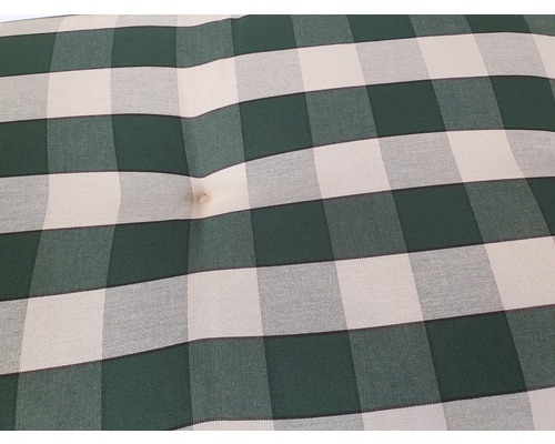Coussin de banc de jardin rembourré avec motif à carreaux