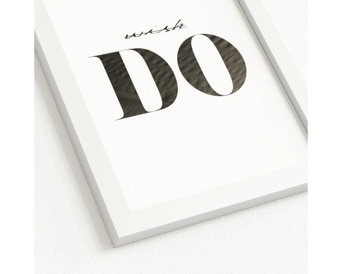 Affiche encadrée avec l''inscription ''Wish Do'' pour la décoration