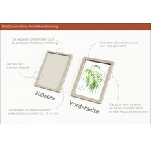 Bilderrahmen mit Holzoptik, Vorder- und Rückseite