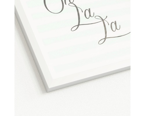 Gerahmtes Wandbild mit Schriftzug